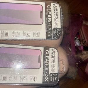 Clear glass screen protectors 2 packs iPhone 15/14/14 pro/13&13 pro